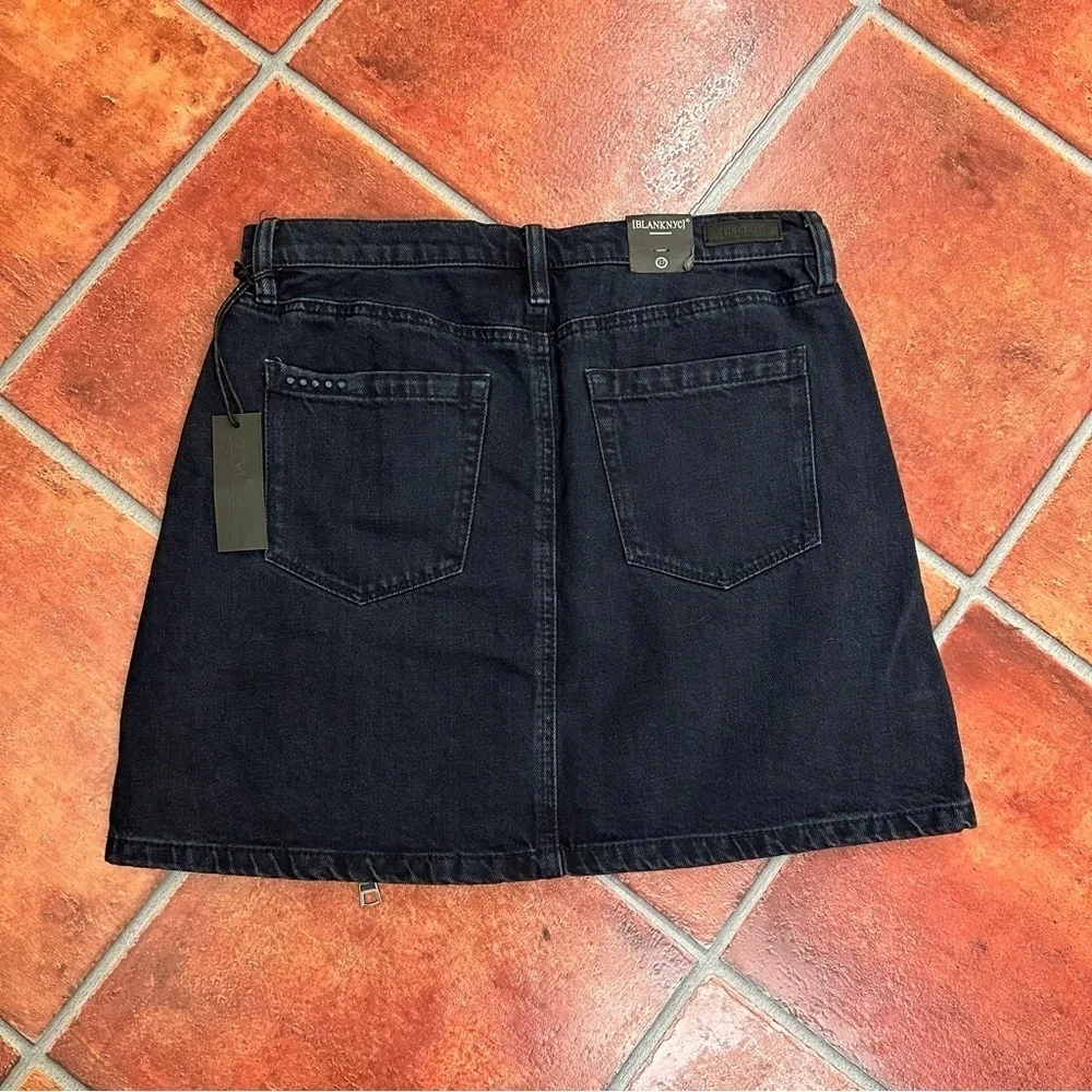 NWT Revolve x Blank NYC Denim Skirt w/ Asymmetrical Zipper